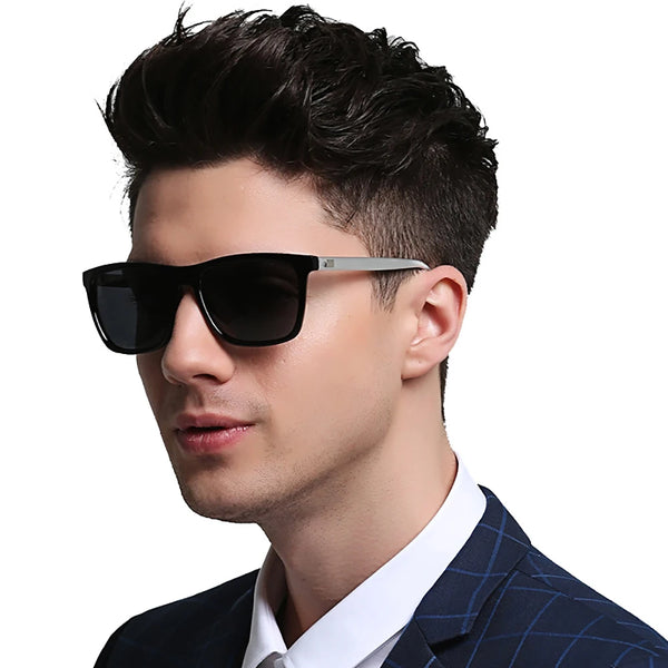 🕶️ Luxury Square Polarized Men’s Sunglasses – Where Bold Design Meets High-Performance Vision