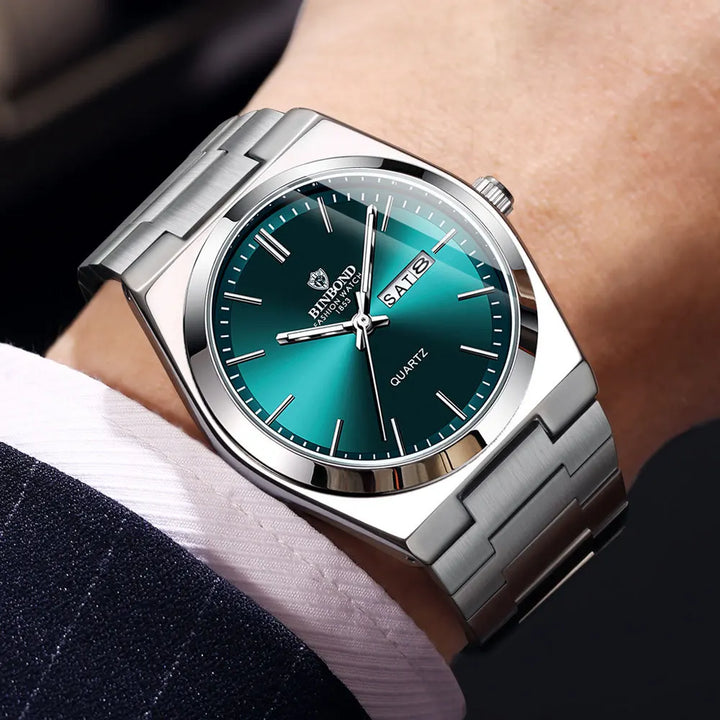 Fashion Stainless Steel Waterproof Quartz Watch-Giltoria