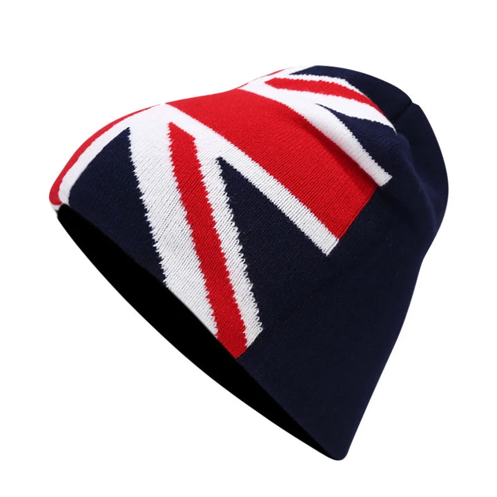 England Flag Knitted Winter Beanie-Giltoria
