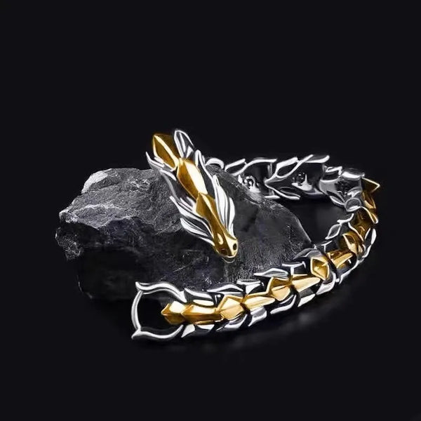 🐉 20CM Men's Viking Domineering Dragon Bracelet – Unleash the Power Within
