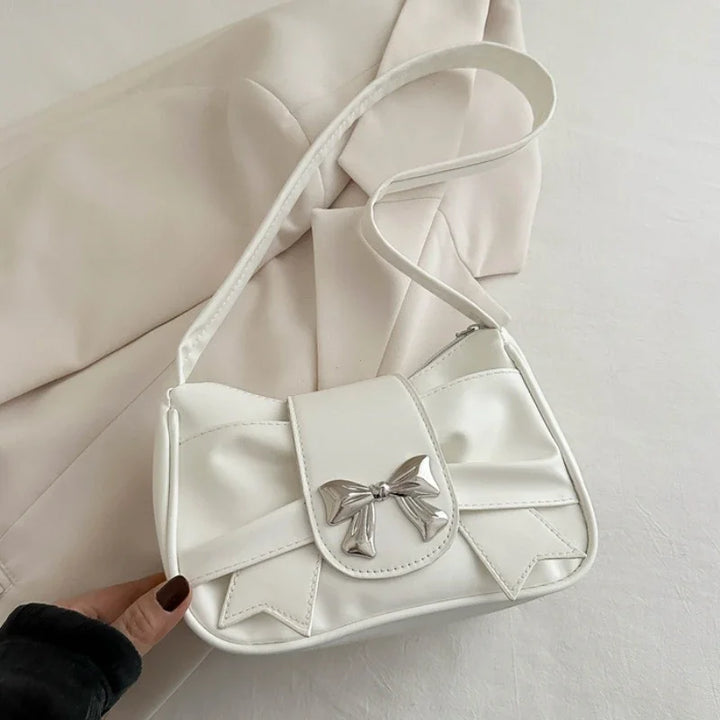 Trendy Bow Shoulder Handbag for Women-Giltoria