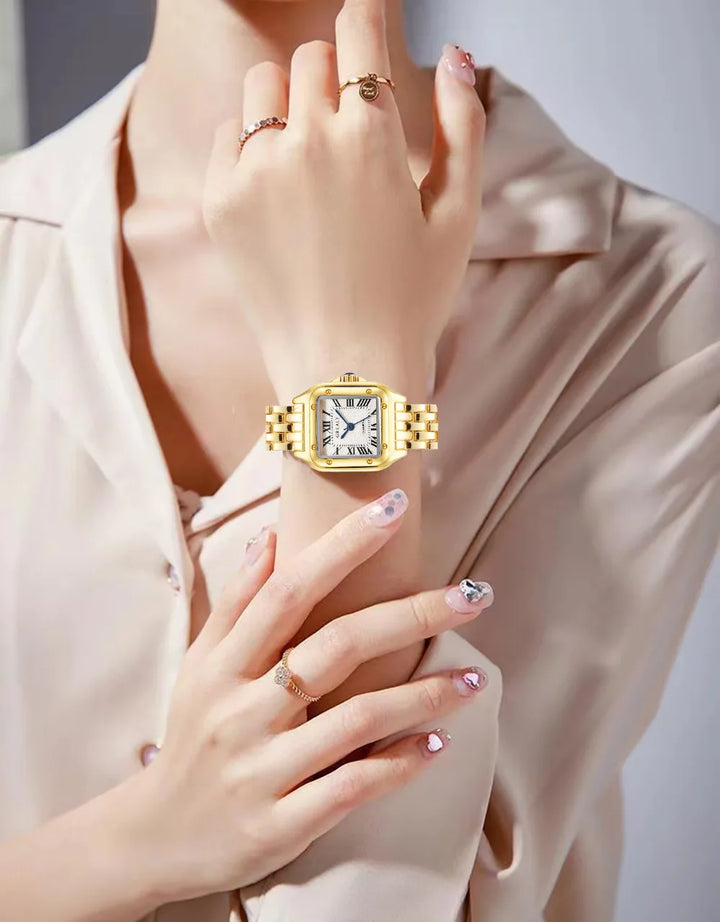 Elegant Gold Women’s Quartz Watch-Giltoria