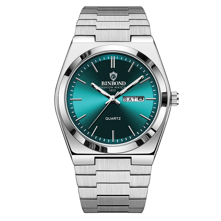 Fashion Stainless Steel Waterproof Quartz Watch-Giltoria