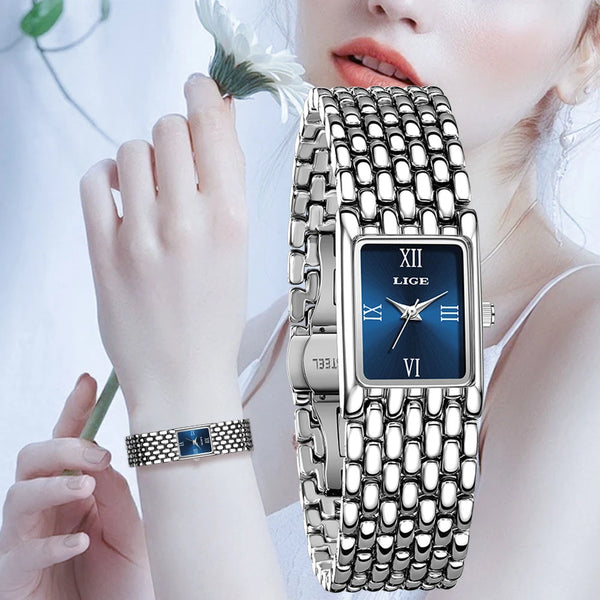 Women's Silver Bracelet Watch - Giltoria