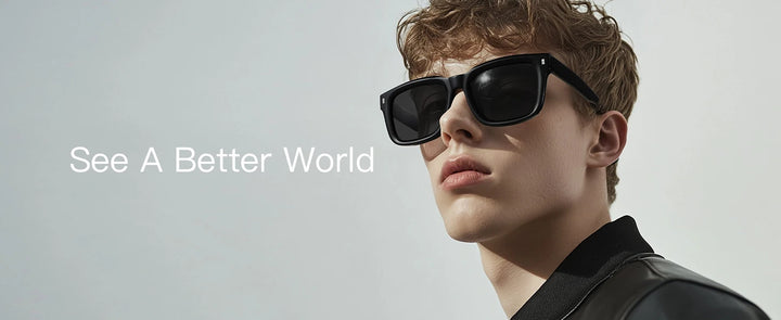 Bold Frame Polarized Sunglasses-Giltoria