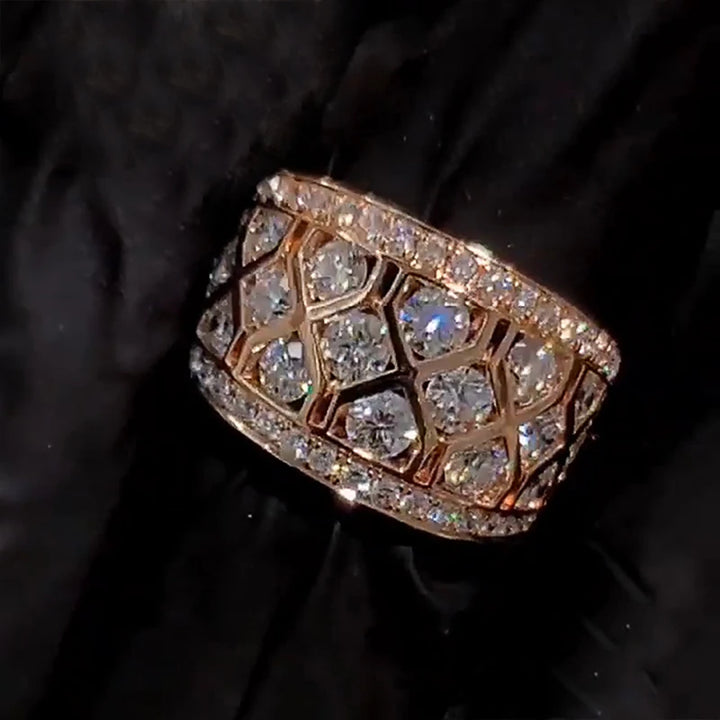 Sparkling CZ Wedding Ring for Women-Giltoria