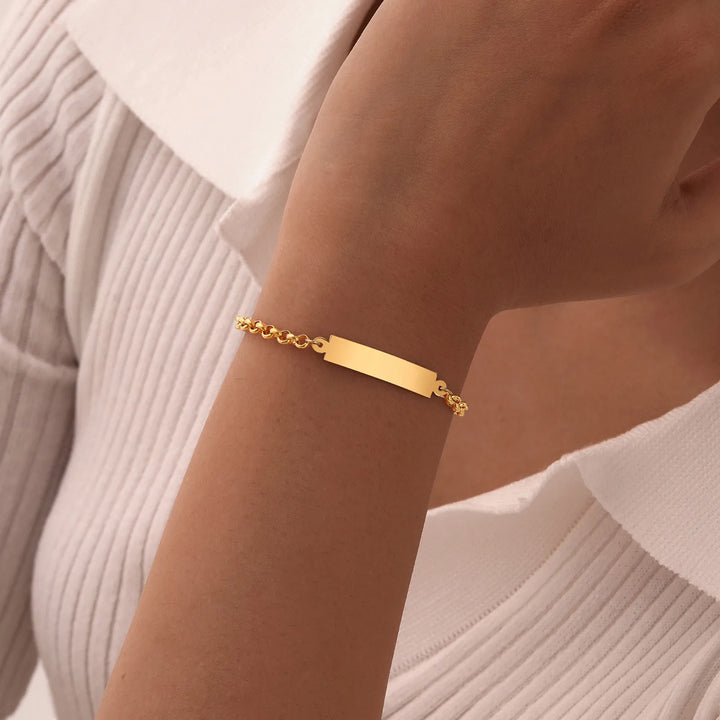Personalized Name & Date Bracelet for Women, Adjustable Stainless Steel Gift-Giltoria