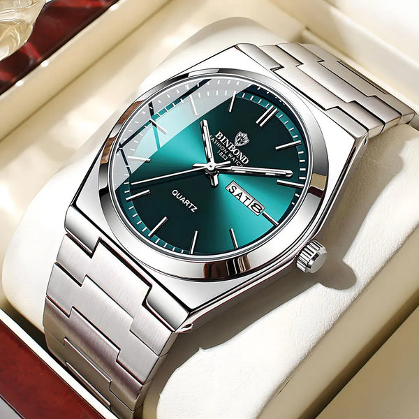 Fashion Stainless Steel Waterproof Quartz Watch-Giltoria
