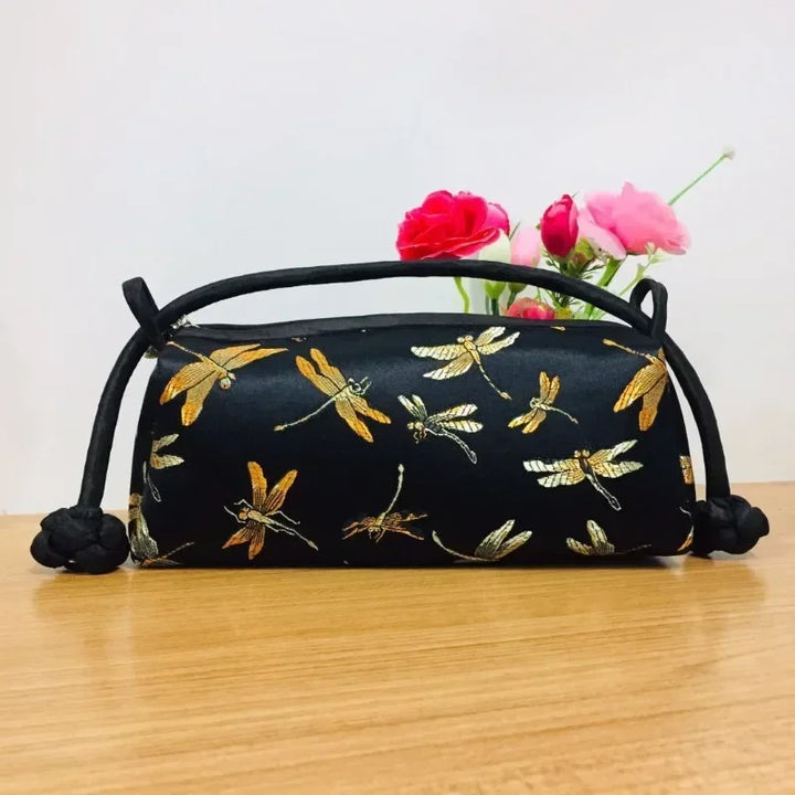 Oriental Charm Silk Evening Purse-Giltoria