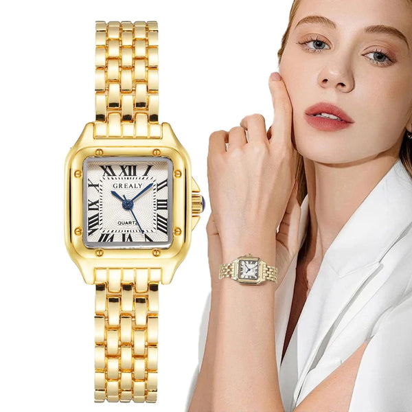 Elegant Gold Women’s Quartz Watch-Giltoria