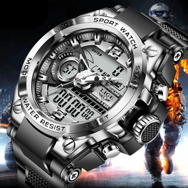 ⌚ Waterproof Digital Men's Military Sport Watch – Rugged Durability Meets Everyday Function