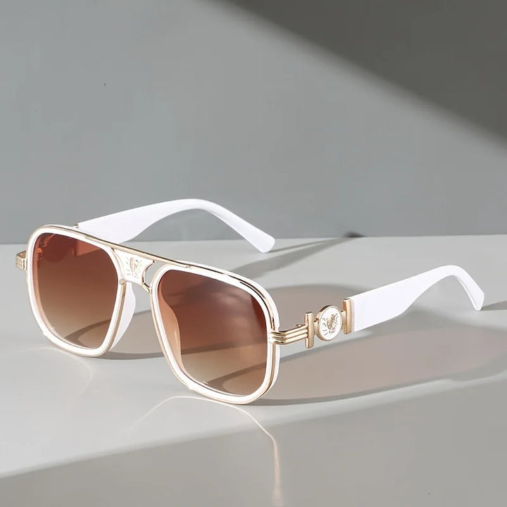 Double Bridge Snake Sunglasses-Giltoria