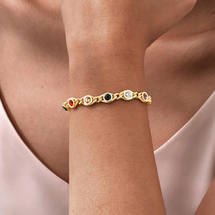 Dainty CZ Stone Bracelet for Women-Giltoria